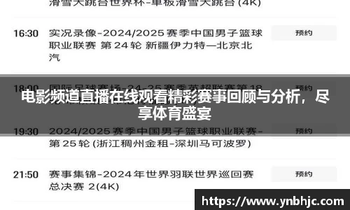 电影频道直播在线观看精彩赛事回顾与分析，尽享体育盛宴