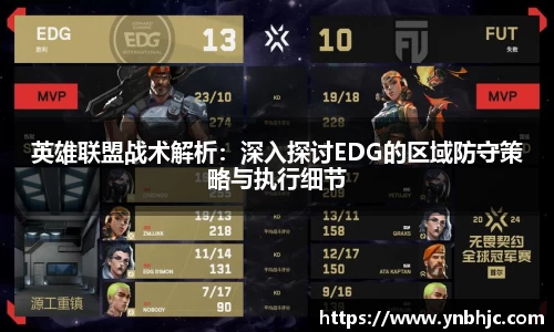 英雄联盟战术解析：深入探讨EDG的区域防守策略与执行细节